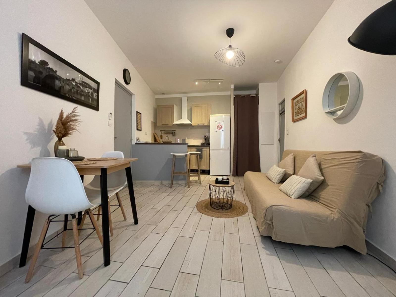Joli Appartement Hypercentre T2, Classe Meuble De Tourisme 3 Avec Parking Gratuit Béziers Eksteriør billede