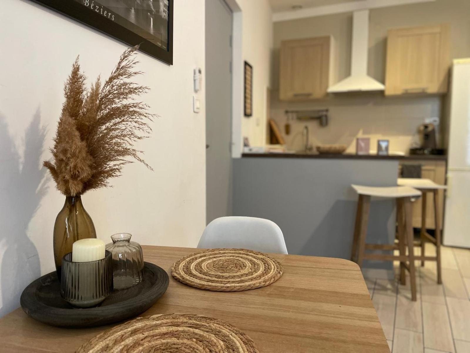 Joli Appartement Hypercentre T2, Classe Meuble De Tourisme 3 Avec Parking Gratuit Béziers Eksteriør billede